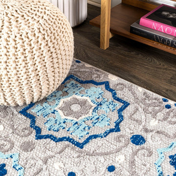 Mediterranean Medallion Indoor/outdoor Area Rug
